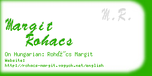 margit rohacs business card